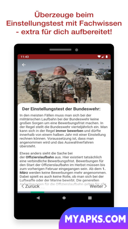 Carreira / aptidão na Bundeswehr