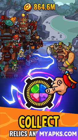Taplands - jogo clicker inativo