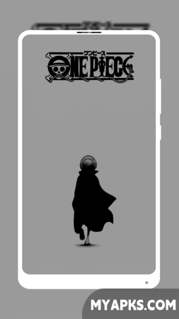 Papel de parede preto de anime