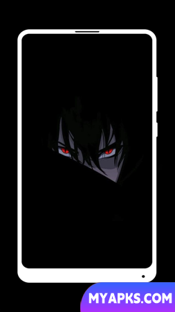 Papel de parede preto de anime