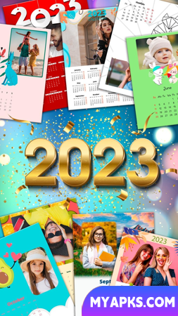 Moldura para fotos do calendário 2023