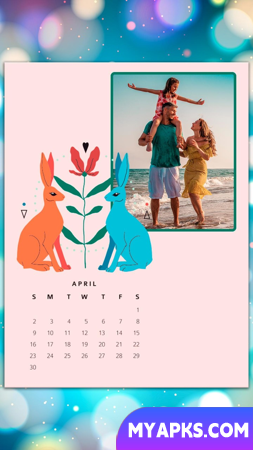 Moldura para fotos do calendário 2023