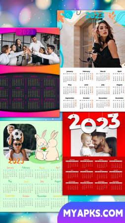 Moldura para fotos do calendário 2023