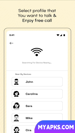 Intercomunicador, chamada Wi-Fi