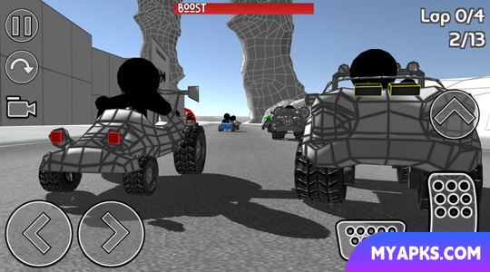 Corrida de carros com casamenteiros
