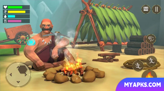 Jogo Ilha de Sobrevivência da Idade da Pedra