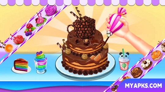Jogo de bolo doce para fazer bolo