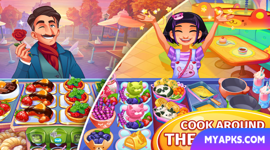 Chef louco: jogo de restaurante