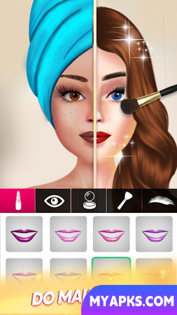 Jogo de desfile de moda: maquiagem feminina