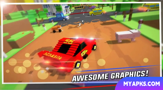 Freios Crossy: diversão em estradas em blocos