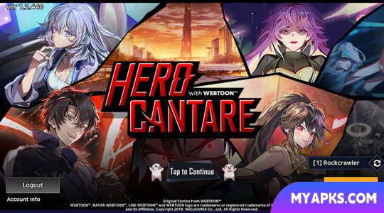 Herói Cantare com WEBTOON™