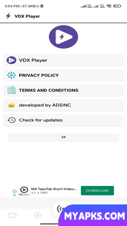 Leitor VDX - Leitor de vídeo