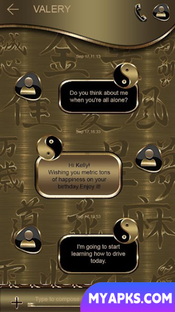 Tema SMS Ying Yang Go
