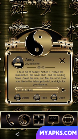 Tema SMS Ying Yang Go