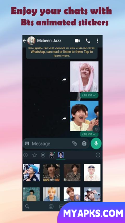 Mais de 1000 adesivos BTS WAStickers