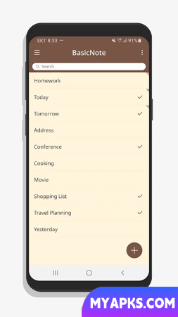 BasicNote - Bloco de notas de notas