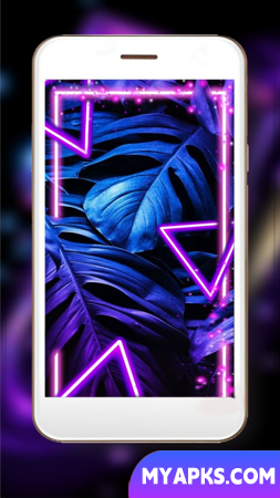 Papel de parede animado de néon roxo