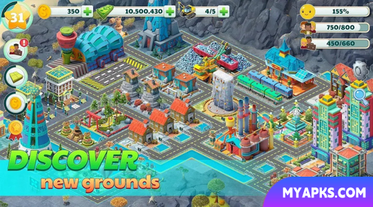 Town City - Jogo de construção de vilarejos com simulação de paraíso