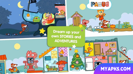 Pango's Big Adventure: cidade de bonecas para crianças a partir de 3 anos