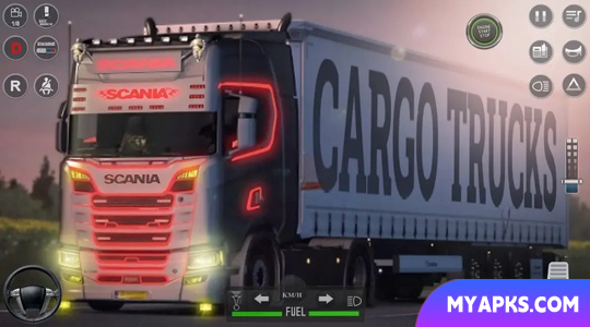 Jogo de simulador de caminhão de carga Euro 3D