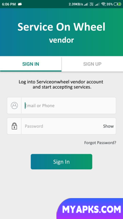 Serviceonwheel para técnico