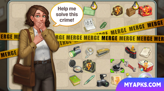 História de mistério do Merge Detective