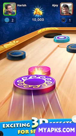 World Of Carrom: jogo de tabuleiro 3D