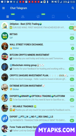 Bate-papo Telegram Lite