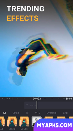 Editor de vídeo de efeitos especiais Glitch/VHS - ShotCut