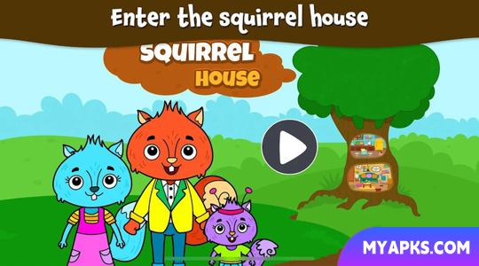 Animal Town: versão para crianças e bebês de My Squirrel's House