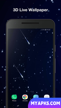 Papel de parede animado de meteoro