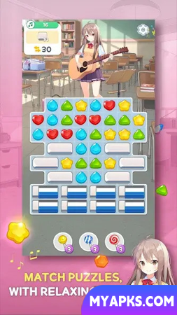 Guitar Girl Match 3