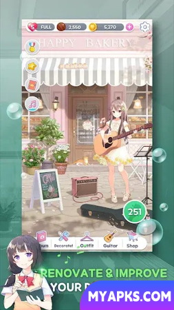 Guitar Girl Match 3