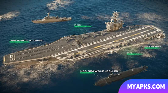 Navios de guerra modernos: batalhas navais online