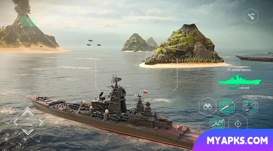 Navios de guerra modernos: batalhas navais online