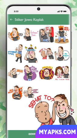 Stiker Jowo Koplak Lucu Misuh