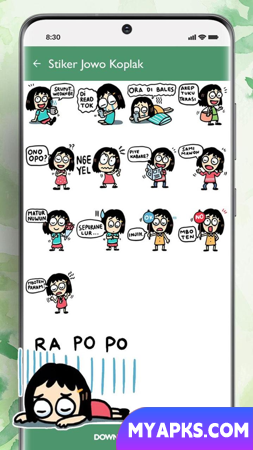 Stiker Jowo Koplak Lucu Misuh