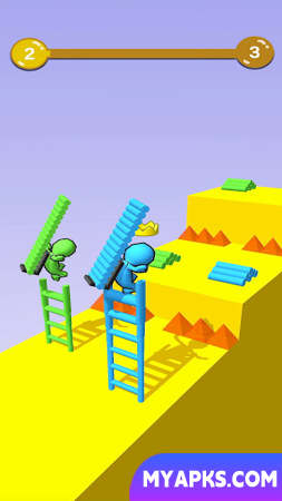 Vamos escalar o muro juntos - Ladder Race (Mod)