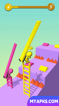 Vamos escalar o muro juntos - Ladder Race (Mod)