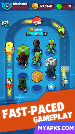 Merge Plane Robots - Idle Game