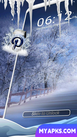 Winter Snowfall Launcher Theme