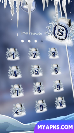 Winter Snowfall Launcher Theme