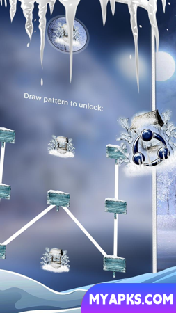 Winter Snowfall Launcher Theme