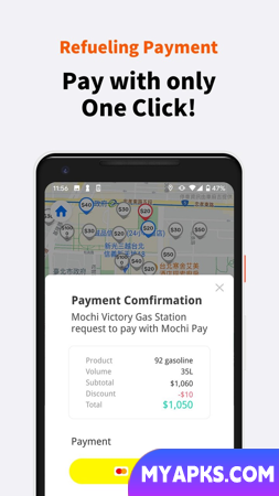 Chemaji - Navegação de preços de gás, taxas de estacionamento e pagamento móvel