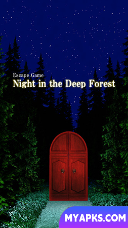 Noite nas profundezas da floresta