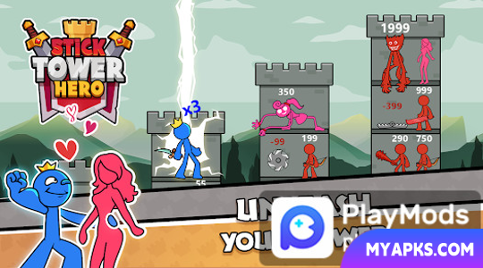 Stick Tower Hero War
