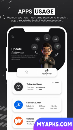 Software de atualização de celular