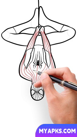 Draw Spider Superhero Man