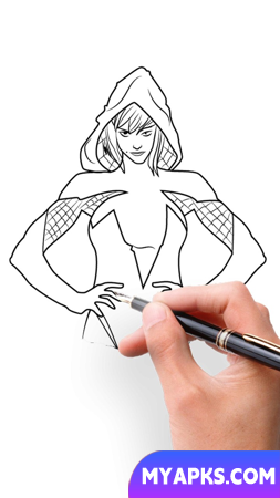 Draw Spider Superhero Man