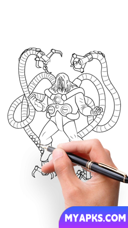 Draw Spider Superhero Man